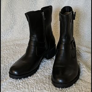 EASTLAND Leather Moto Boots